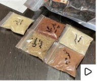 Powder of garlic, tomato, onion, hot pepper, paprika, pepper (5 packs of 10 grams tester) for Shahroudis